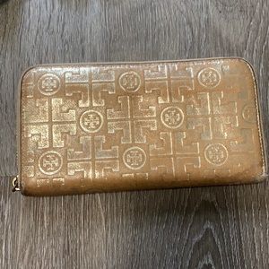 Tory Burch gold wallet